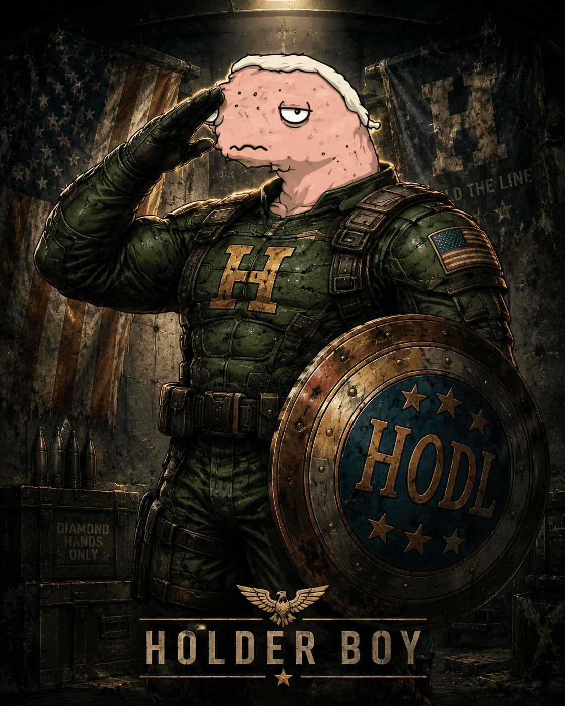 HOLDER BOY original parody character art