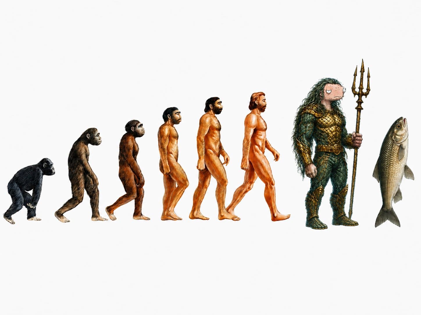 The Dip evolution parody lineup in original THE BUYS meme art